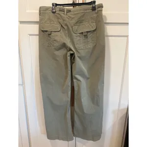 Pilcro and the Letterpress American Eagle Sage Green Utility Wide Leg Drawstring Pants Women Size 12 long thumbnail 6