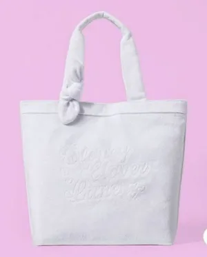 Stoney Clover Lane x Target White Terry Cloth Embossed Beach Tote Bag thumbnail 1