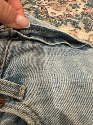 Levis cutoff Shorts Blue Denim Women's 27 thumbnail 9