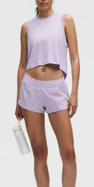 Lululemon Hotty Hot Low-Rise Lined Short 2.5" Size 12 NWT - Lavender Frost thumbnail 1