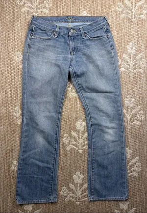 Old Navy Light Blue Straight-Leg Jeans thumbnail 1