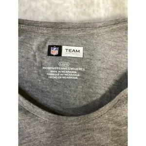 NFL Team Apparel Houston‎ Texans Womens Gray 3/4 Sleeve Graphic T-Shirt Large thumbnail 3