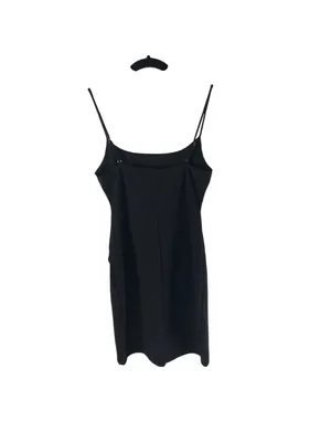 Lulus Black Sleeveless Spaghetti Strap Mini Dress Bodycon Cutout Size M thumbnail 2