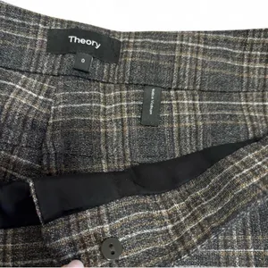 Theory Gray Checkered Women Pants, size XS thumbnail 3