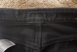 American Eagle Ripped Mom Jeans Black thumbnail 3