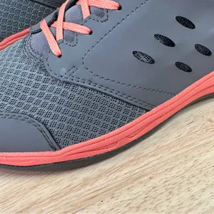Vionic Venture Orthotic Mesh Low Top Lace Up Sneakers Grey‎ Coral Orange 9 thumbnail 7