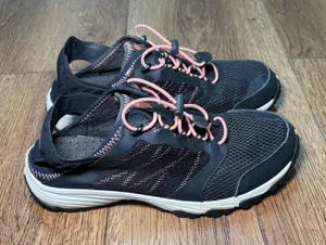 The North Face Womens Sz 8 Litewave Amphibious II Trail Running Shoes Black Pink thumbnail 1