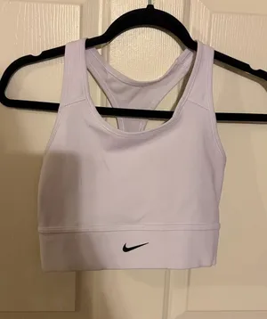 Nike Racerback Sports Bra with Swoosh thumbnail 1