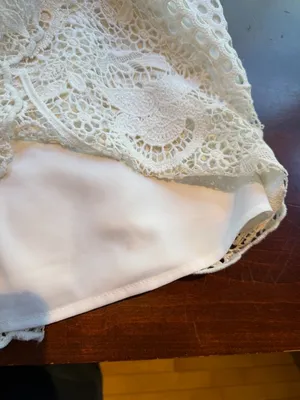 Abercrombie & Fitch Eyelet Lace White Sundress Dress Size XS thumbnail 9