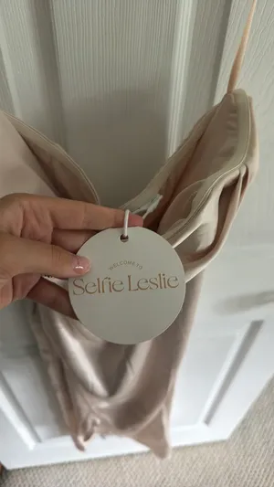 Selfie Leslie ivory dress mini thumbnail 4