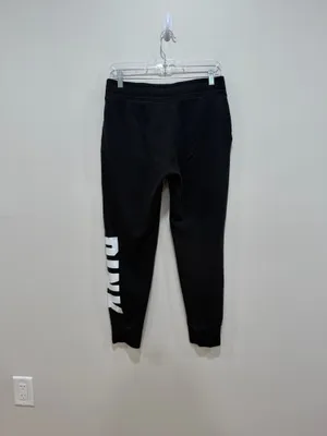 PINK Victoria’s Secret Black Jogger Sweatpants Cozy Lounge Athleisure Size Medium thumbnail 5