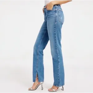 Good American Good Icon Split Inseam Jeans Size 10 / 30 Medium Wash Straight Leg thumbnail 4