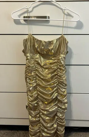 Meshki Gold Metallic Dress *flawed* thumbnail 2