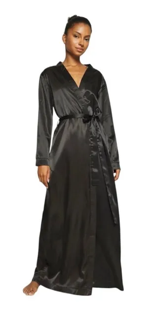 NWT OW Collection Katrina Kimono Duster‎ Robe in Black Sz XS $230 thumbnail 1