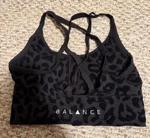 Balance Athletica The Lux Revive Bra Panther Black Velvet Leopard- Size Small thumbnail 1