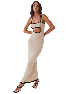 Peppermayo Lost In Paris Knit Maxi Dress – Tapioca
Size M/L thumbnail 4