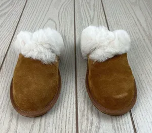 Koolaburra by UGG Milo Scuff Furry Slide on Slipper Shoe US6 Chestnut $60 thumbnail 2