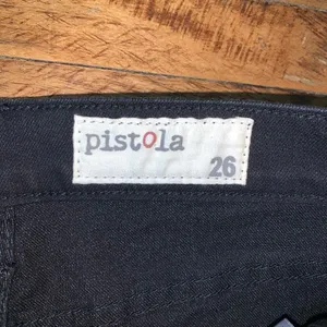 Pistola black stretchy ankle raw hem slimming normcore 26 jeans thumbnail 2