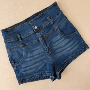 Almost Famous Womens‎ High Rise Denim Shorts Size 13 Blue Medium Wash thumbnail 11