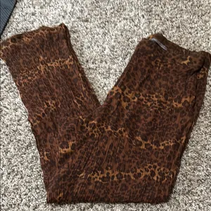 Blauer Brown Animal Print Pants Size 8 thumbnail 1