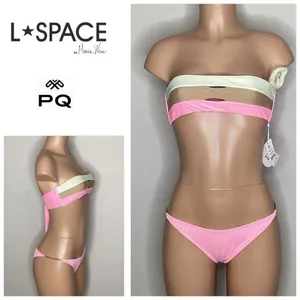 New. L*SPACE and PQ pink bikini. Large. Retails $172 thumbnail 2