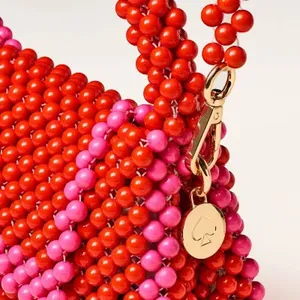 NWT Kate Spade x Target Women's Red & Pink Beaded Shoulder‎ Bag Casual thumbnail 3