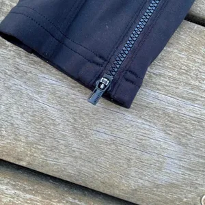 Black High Waisted Athleta Delancy Moto Leggings w/ Zip Ankles and Pockets thumbnail 5