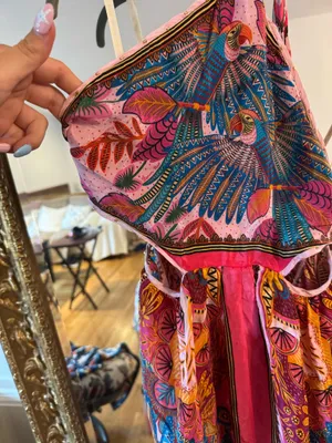 Farm Rio macaw scarf maxi dress small thumbnail 6
