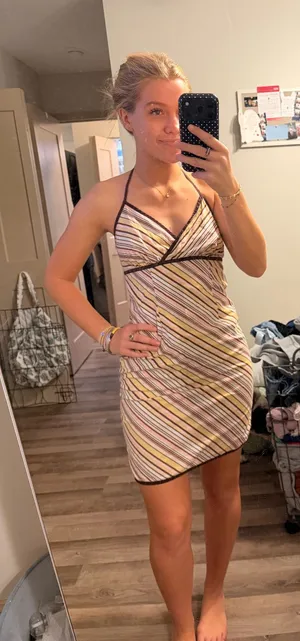 Vintage Y2K Halter Dress thumbnail 1