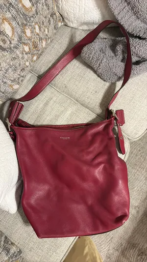 Coach Red Leather Shoulder Bag  thumbnail 1