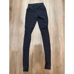 Alo Yoga Goddess High Waisted Ribbed Leggings Black Women XS W5424R‎ thumbnail 4