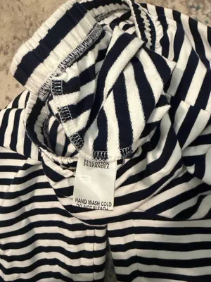 Shop Fancy Navy Striped Boxer Pants thumbnail 5