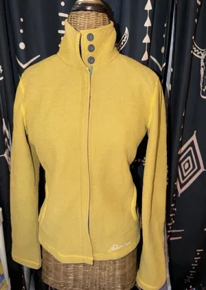 Cloudveil Jackson Hole Yellow Gold Soft shell Full Zip Fleece Jacket Size XS thumbnail 1