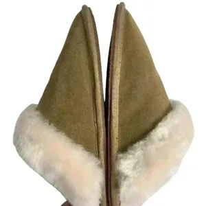 ASOS Design Unisex Sheepskin‎ Slippers Brown Size 7-8 Winter Casual thumbnail 8