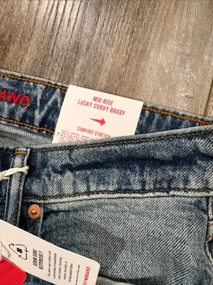 Lucky Brand Baggy Mid Rise Curvy Wide Leg 28L NEW thumbnail 10