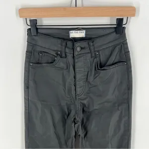 We The Free The Pacifica High Rise Slim Straight‎ Leg Faux Leather Pant thumbnail 2