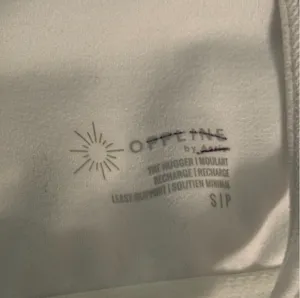 Aerie Offline The Hugger Longline Bra Top in White thumbnail 4