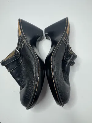 Cherokee Black Leather Mules Size 11 thumbnail 7