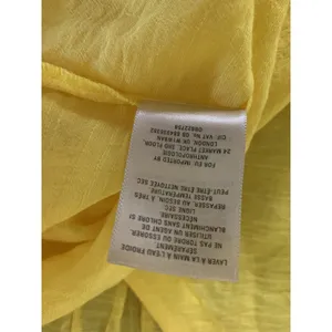Maeve Anthropologie Verona Yellow V‎ Neck Tie Balloon Sleeve Blouse Boho Flowy M thumbnail 6