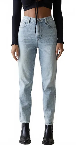 PacSun Straight Leg Jeans Stretch Curve Light Indigo NWT Size 23 thumbnail 1