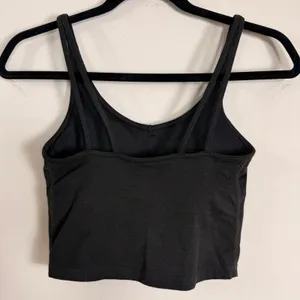 Vuori Elevate Crop Tank Black Heather Double Strap Racerback VW1005 Womens XS thumbnail 4