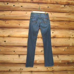 7 for All Mankind Low Rise Boot Cut Jeans 24 X 32 thumbnail 7