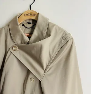 FoxRun by Lucien Padawer Vintage Trench Coat Beige Khaki Long Double Breasted 12 thumbnail 3