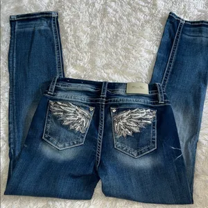 Miss Me LR Straight Leg Jeans Dark Wash 28x30 NWOT thumbnail 6
