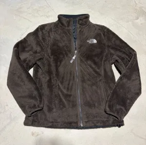 The North Face Dark Brown Plush Full-Zip Fleece Jacket small thumbnail 1