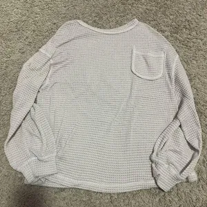 SHEIN waffle print light sweatshirt thumbnail 1