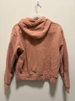 Girlfriend Collective 50/50 Pullover Hoodie in Blush Size Small thumbnail 4