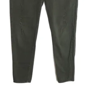 Vince ladies army green distressed 5 pocket skinny jeans‎ size 28 thumbnail 4