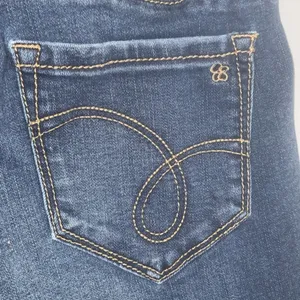 Medium Wash Straight Leg Maternity Blue Jeans PM thumbnail 3