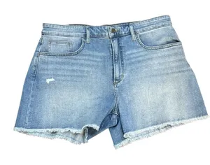 Joes Jeans Relaxed Short Juliet Size 32 Medium Wash‎ Raw Hen High Rise thumbnail 1